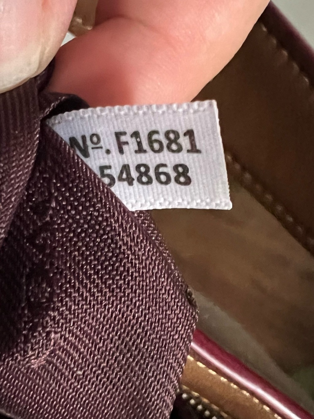 Coach Nomad Mae Burnished Glovetanned Leather Brown Hobo Crossbody Bag 54868 - Picture 10 of 10